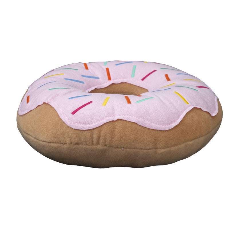 Mabel Home Throw Pillow 14", Donut, 3D Digital Print Decorative Comfortable Soft Plush Funny Food Shaped Pillow, Seat Pad Cushion for Couch, Chair, Floor, Sofa (Pink) - Image 5
